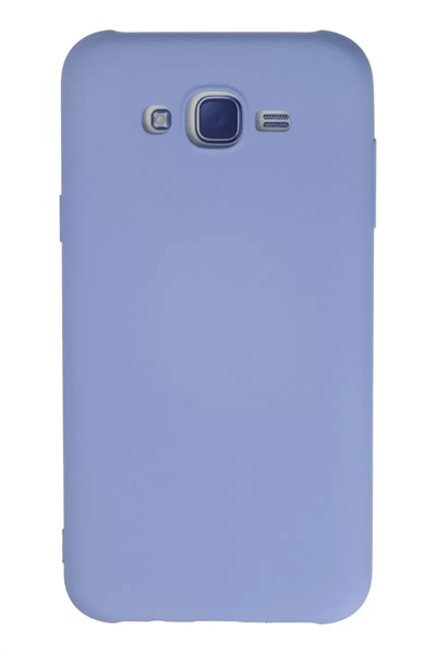 Samsung Galaxy J7 Kılıf Nano içi Kadife Silikon - Lila