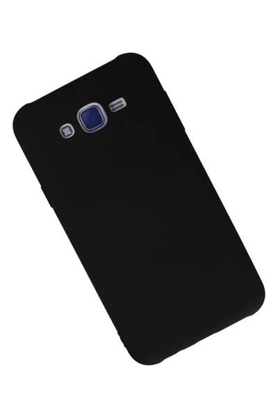 Samsung Galaxy J7 Kılıf Nano içi Kadife Silikon - Siyah