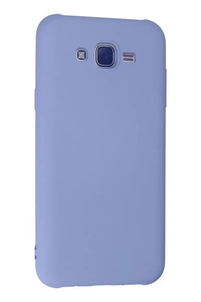 Samsung Galaxy J7 Kılıf Nano içi Kadife Silikon - Lila