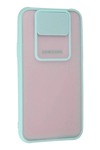 Samsung Galaxy J7 Kılıf Palm Buzlu Kamera Sürgülü Silikon - Turkuaz