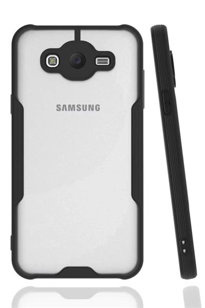 Samsung Galaxy J7 Kılıf Platin Silikon - Siyah