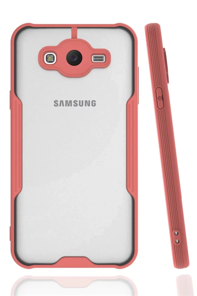 Samsung Galaxy J7 Kılıf Platin Silikon - Pembe