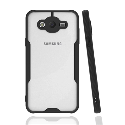 Samsung Galaxy J7 Kılıf Platin Silikon - Siyah