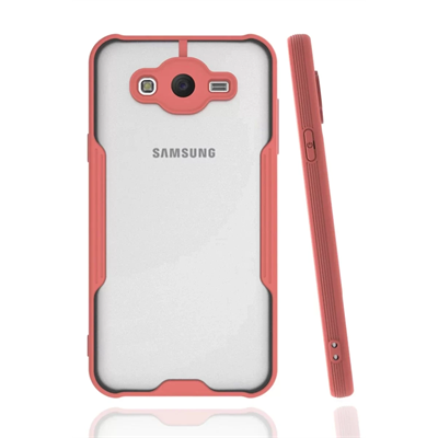 Samsung Galaxy J7 Kılıf Platin Silikon - Pembe