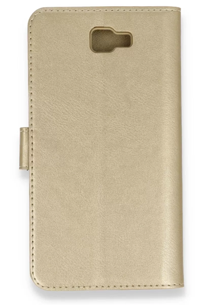 Samsung Galaxy J7 Prime Kılıf Trend S Plus Kapaklı Kılıf - Gold