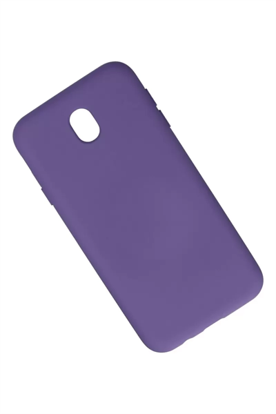 Samsung Galaxy J7 Pro / J730 Kılıf Nano içi Kadife Silikon - Mor