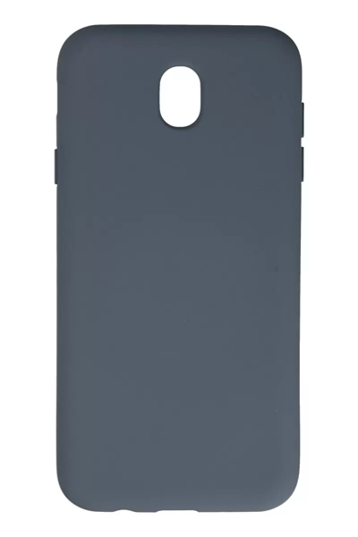 Samsung Galaxy J7 Pro / J730 Kılıf Nano içi Kadife Silikon - Gri