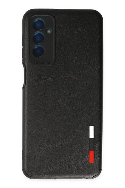 Samsung Galaxy M13 Kılıf Loop Deri Silikon - Siyah