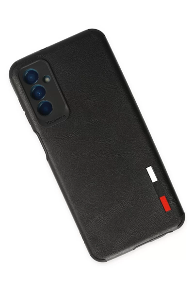 Samsung Galaxy M13 Kılıf Loop Deri Silikon - Siyah