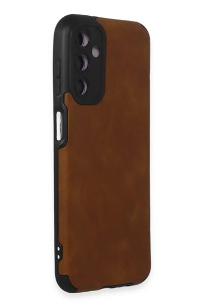 Samsung Galaxy M14 5G Kılıf Loop Deri Silikon - Kahverengi