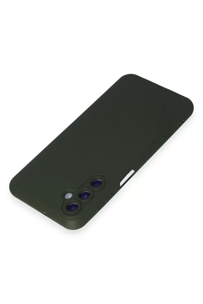 Samsung Galaxy M14 5G Kılıf Nano içi Kadife Silikon - Koyu Yeşil