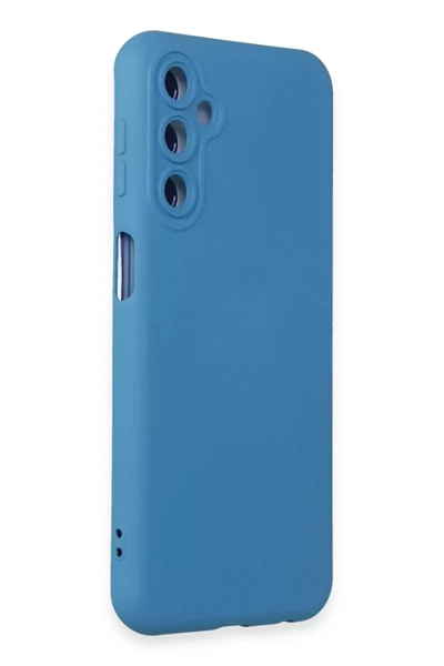 Samsung Galaxy M14 5G Kılıf Nano içi Kadife Silikon - Mavi