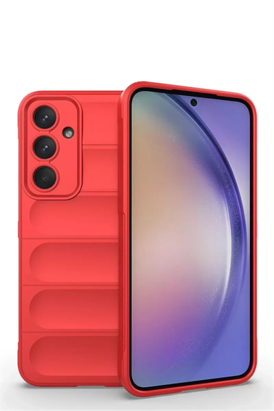Samsung Galaxy M14 5G Kılıf Optimum Silikon - Kırmızı