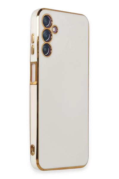 Samsung Galaxy M14 5G Kılıf Volet Silikon - Beyaz