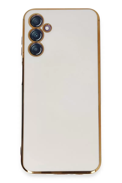 Samsung Galaxy M14 5G Kılıf Volet Silikon - Beyaz