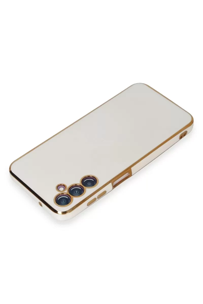 Samsung Galaxy M14 5G Kılıf Volet Silikon - Beyaz