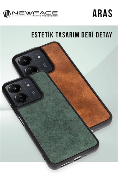 Samsung Galaxy M15 Kılıf Aras Deri Kapak - Siyah
