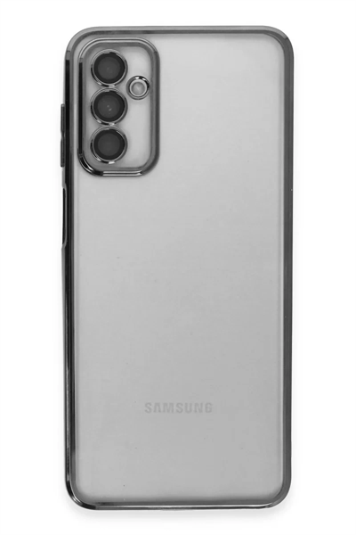 Samsung Galaxy M23 Kılıf Lensli Silikon - Siyah