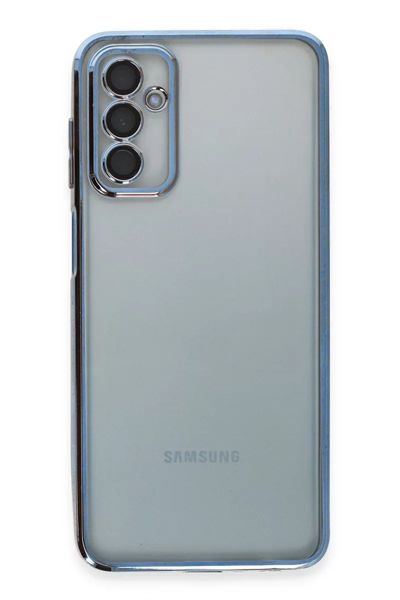 Samsung Galaxy M23 Kılıf Lensli Silikon - Açık Mavi