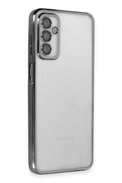 Samsung Galaxy M23 Kılıf Lensli Silikon - Siyah