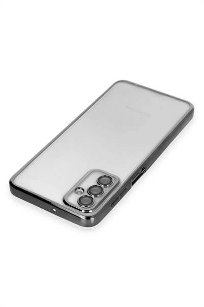 Samsung Galaxy M23 Kılıf Lensli Silikon - Siyah