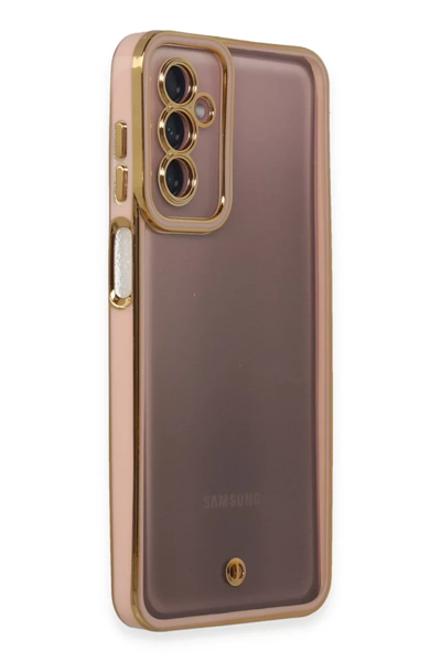 Samsung Galaxy M23 Kılıf Liva Lens Silikon - Pudra