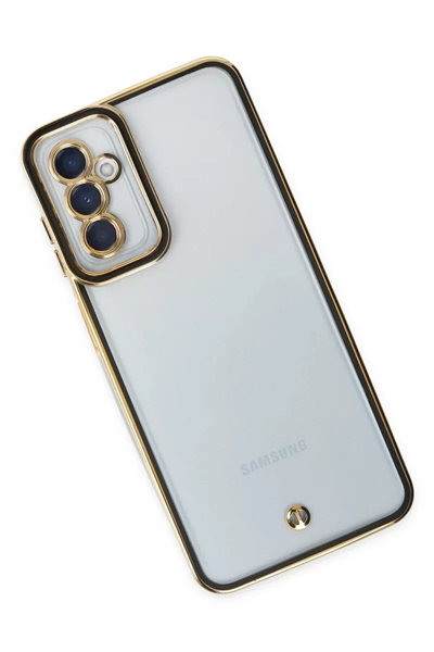 Samsung Galaxy M23 Kılıf Liva Lens Silikon - Siyah