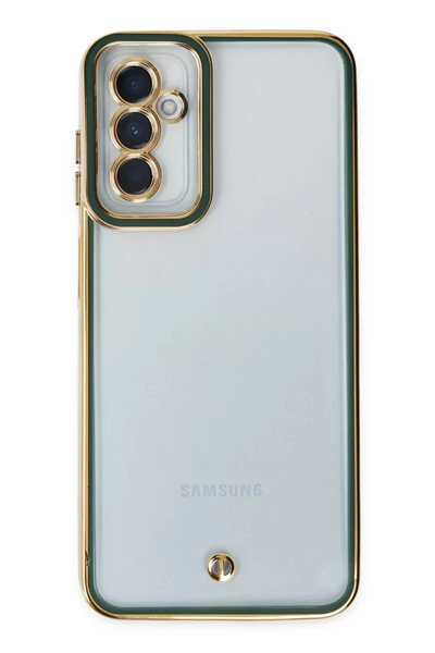 Samsung Galaxy M23 Kılıf Liva Lens Silikon - Yeşil