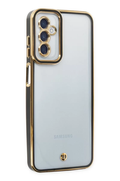 Samsung Galaxy M23 Kılıf Liva Lens Silikon - Siyah
