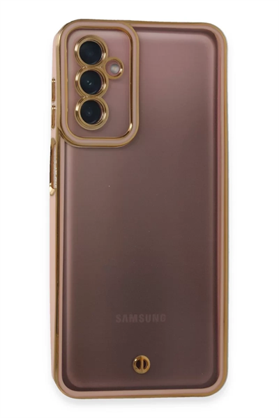 Samsung Galaxy M23 Kılıf Liva Lens Silikon - Pudra