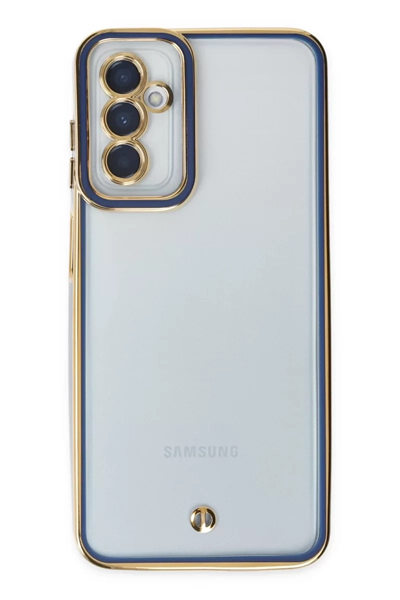 Samsung Galaxy M23 Kılıf Liva Lens Silikon - Mavi