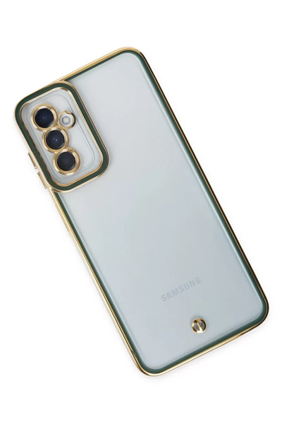 Samsung Galaxy M23 Kılıf Liva Lens Silikon - Yeşil