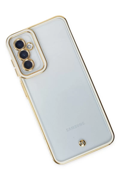 Samsung Galaxy M23 Kılıf Liva Lens Silikon - Beyaz