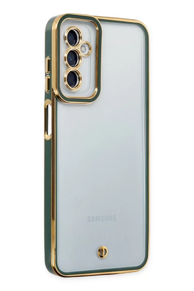 Samsung Galaxy M23 Kılıf Liva Lens Silikon - Yeşil