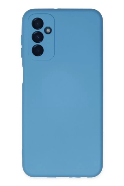 Samsung Galaxy M23 Kılıf Nano içi Kadife Silikon - Mavi