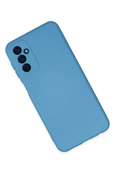 Samsung Galaxy M23 Kılıf Nano içi Kadife Silikon - Mavi