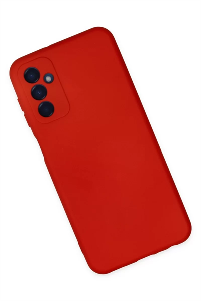 Samsung Galaxy M23 Kılıf Nano içi Kadife Silikon - Kırmızı