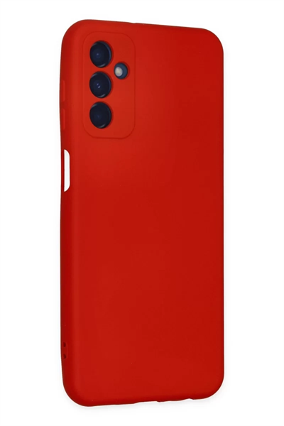 Samsung Galaxy M23 Kılıf Nano içi Kadife Silikon - Kırmızı