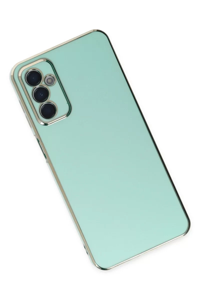 Samsung Galaxy M23 Kılıf Volet Silikon - Açık Yeşil