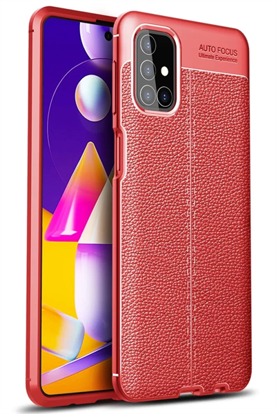 Samsung Galaxy M31S Kılıf Auto Focus Kapak - Kırmızı