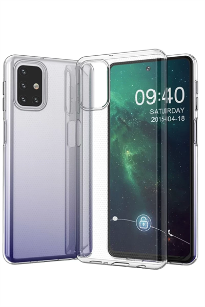 Samsung Galaxy M31S Kılıf Lüx Şeffaf Silikon