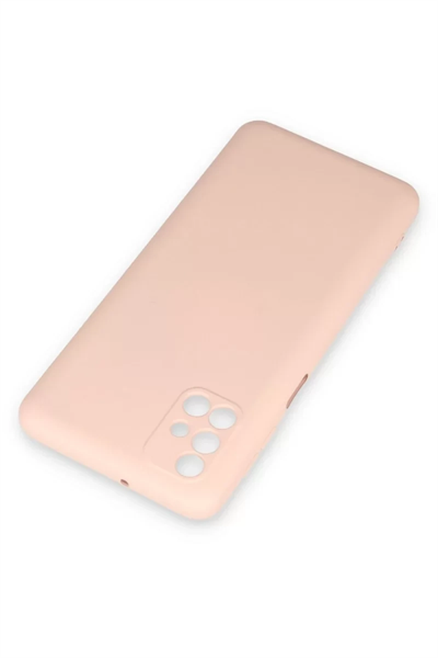 Samsung Galaxy M31S Kılıf Nano içi Kadife Silikon - Pudra