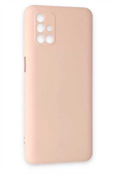 Samsung Galaxy M31S Kılıf Nano içi Kadife Silikon - Pudra