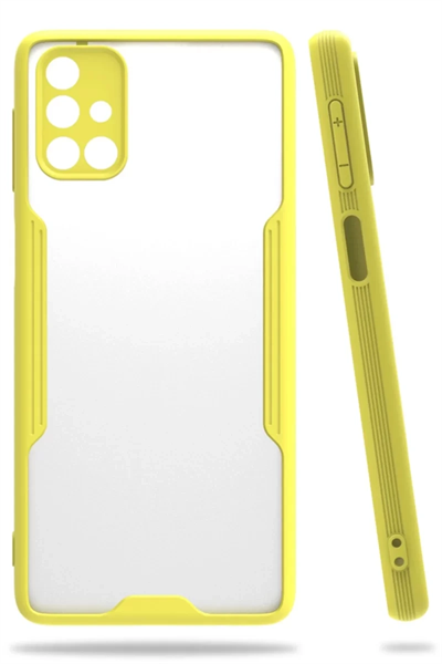 Samsung Galaxy M31S Kılıf Platin Silikon - Sarı
