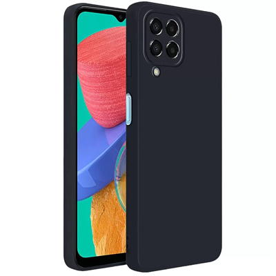 Samsung Galaxy M33 Kılıf First Silikon - Siyah