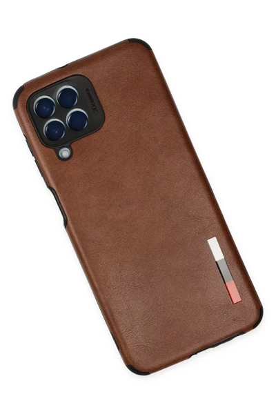 Samsung Galaxy M33 Kılıf Loop Deri Silikon - Kahverengi