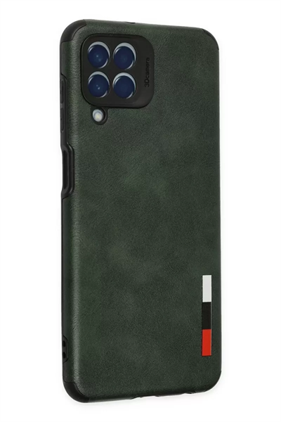 Samsung Galaxy M33 Kılıf Loop Deri Silikon - Yeşil
