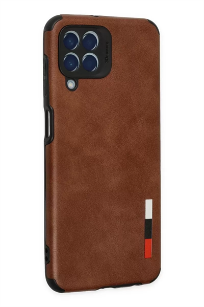 Samsung Galaxy M33 Kılıf Loop Deri Silikon - Kahverengi
