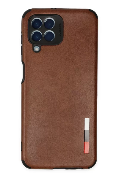 Samsung Galaxy M33 Kılıf Loop Deri Silikon - Kahverengi