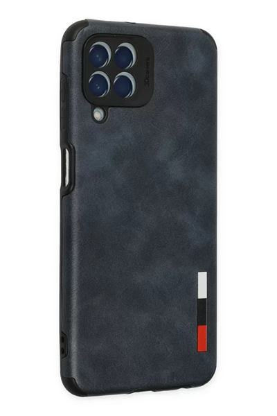 Samsung Galaxy M33 Kılıf Loop Deri Silikon - Lacivert